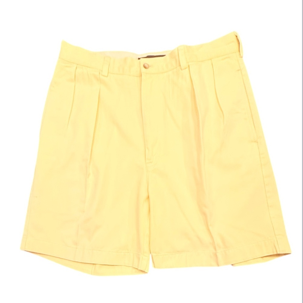 Polo Golf by Ralph Lauren Yellow Pleat Front Golf Shorts Size 36 Waist